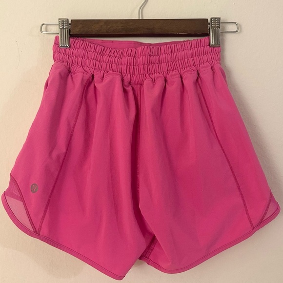 Lululemon Hotty Hot High-Rise Short 4" Pink Size 2 - Picture 2 of 5